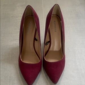 Express Dark Red Women's Heels
